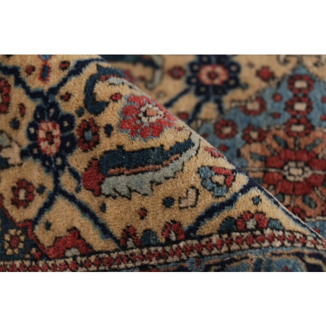 Textile Antique Kashan Rug With Floral & Geometric Medallions, From Rug & Kilim For Sale - Image 7 of 7