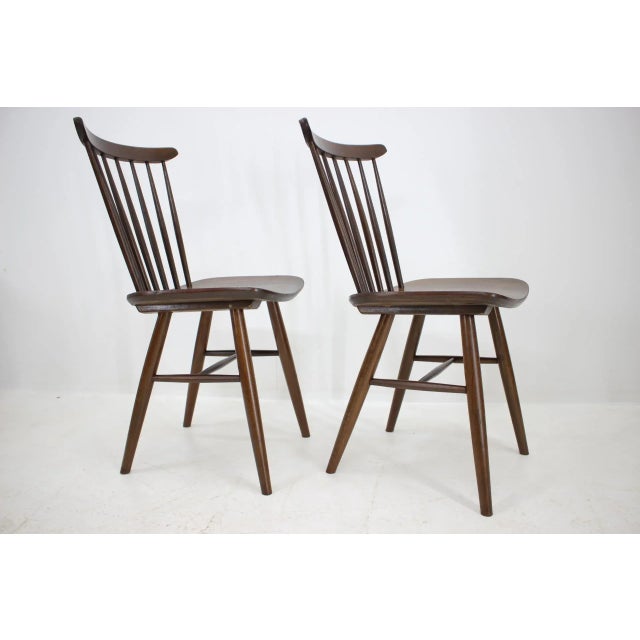 Scandinavian Style Dining Chairs, 1960s, Set of 4 For Sale - Image 4 of 9