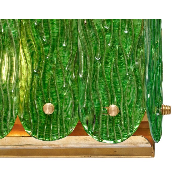Murano Glass Emerald Green Sconces For Sale - Image 9 of 9
