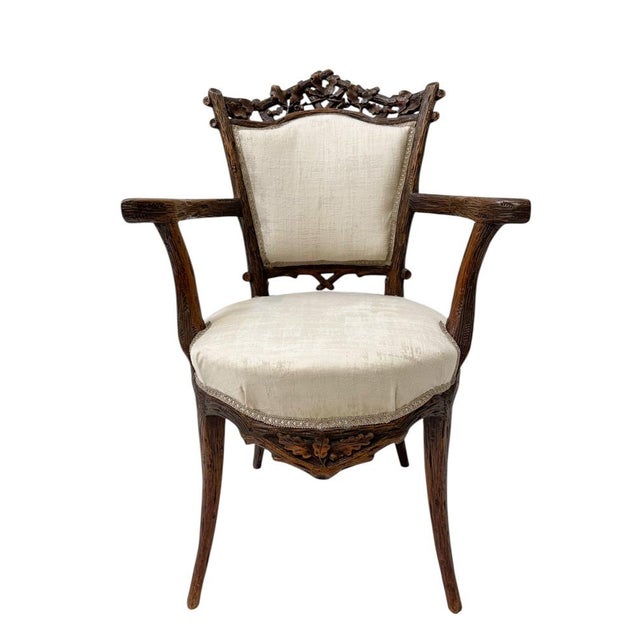 Antique Black Forest Armchair by Matthijs Horrix for Horrix Den Haag, 1880s For Sale - Image 13 of 13