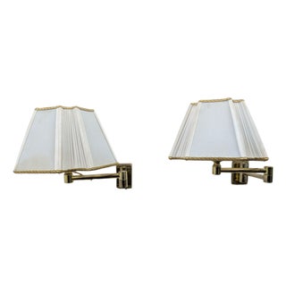 Extendable Brass Wall Lights, 1970s, Set of 2 For Sale