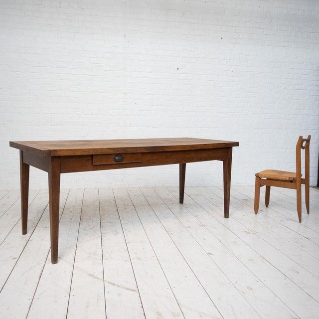 Antique Farmhouse Table in Oak, 1900 For Sale - Image 6 of 10