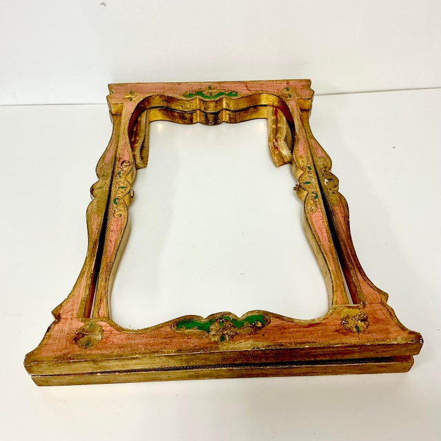 Antique Italian Hand Painted Florentine Luggage Rack. For Sale - Image 15 of 15