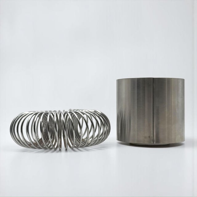 Metal Chrome Spiral Wall Lamp from Galerie Oxar, France, 1970s For Sale - Image 7 of 14