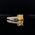 Diamond Yellow Sapphire Ring 14k Gold 1.66 Tcw Women Certified, Size 6.5 For Sale - Image 4 of 11