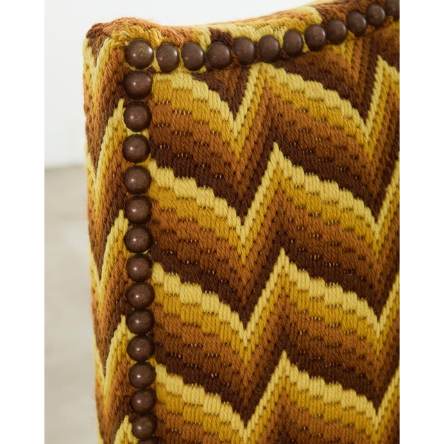 Set of Eight French Louis XIII Os De Mouton Maple Dining Chairs For Sale - Image 17 of 17