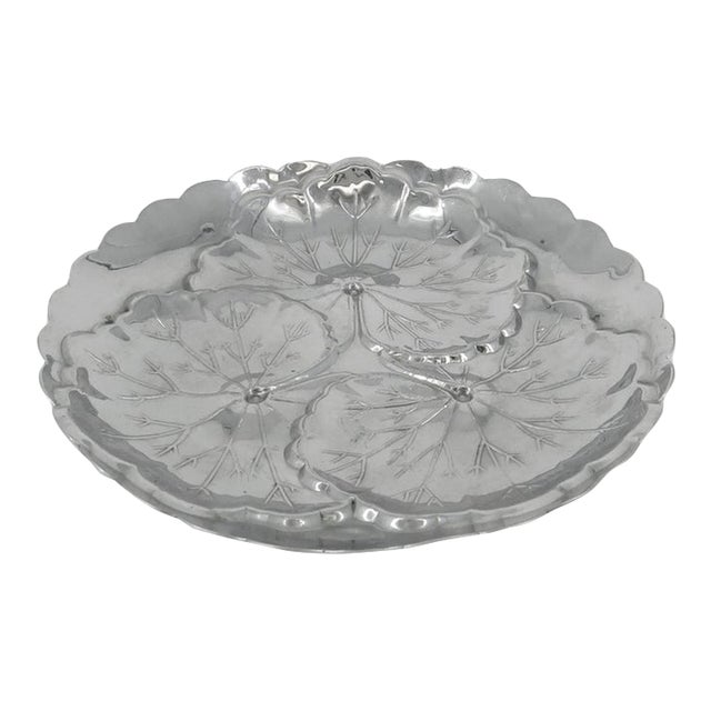 American Art Deco Chrome Dish by Bruce Hunt For Sale