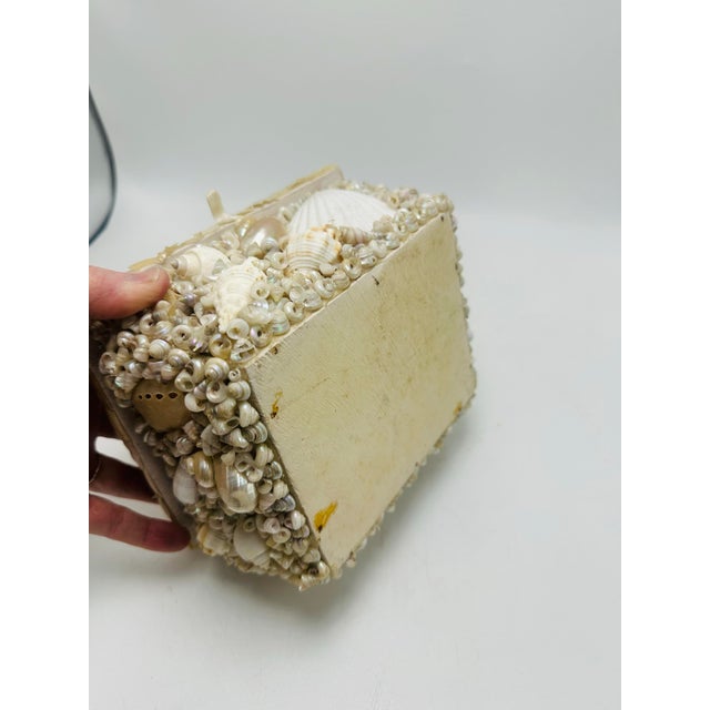 1960s Vintage Handmade Shell Box For Sale - Image 5 of 7
