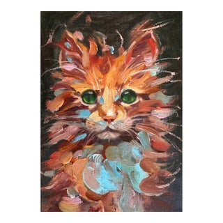 Original Fine Art Painting - Tabby For Sale