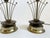 1950s Vintage Mid Century Atomic Black and Gold Lamps - Set of 2 For Sale - Image 11 of 11