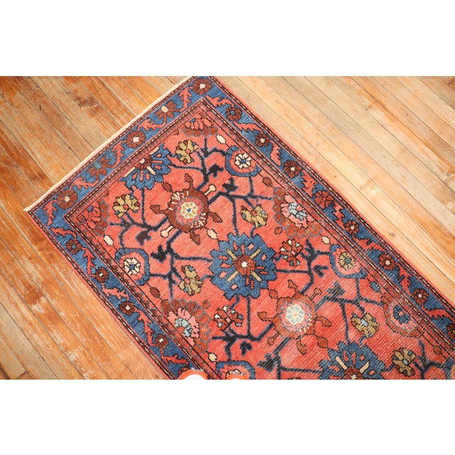 Rust Color Persian Malayer Runner For Sale - Image 4 of 8