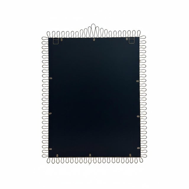 2020s Squiggle Rectangle Champagne Silver Mirror For Sale - Image 5 of 10