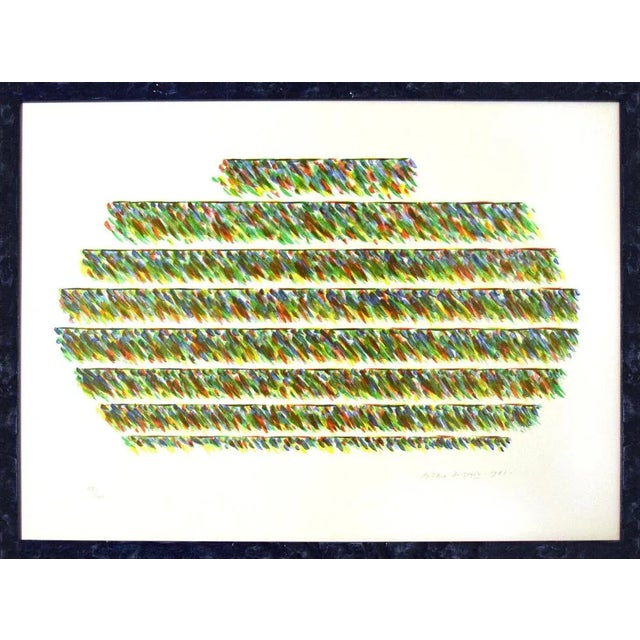 Alisei is an original artwork, a colorful lithograph on paper, realized by Piero Dorazio in 1981. Hand-signed and dated by...