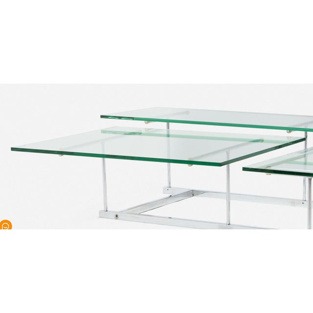 1980s Gerald McCabe Rare Multi-Plane Coffee Table 1981 For Sale - Image 5 of 7