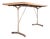Small French Cast Base Dining Table, 1950s For Sale