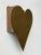Vintage Brass + Copper Heart Wall Pocket, Circa Mid-20th Century For Sale - Image 10 of 13