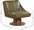Textile Millwin Vegan Leather Swivel Lounge For Sale - Image 7 of 10