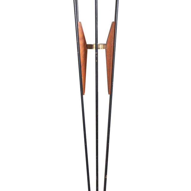 Alberello Floor Lamp by Stilnovo, Brass and Murano Glass, 1960s Italy For Sale - Image 4 of 5