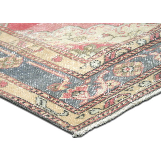 Traditional 1960s Turkish Oushak Rug For Sale - Image 3 of 6