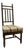 Antique French Bobbin Chair, Ebonized Wood, c.1800's With Upholstered Seat For Sale