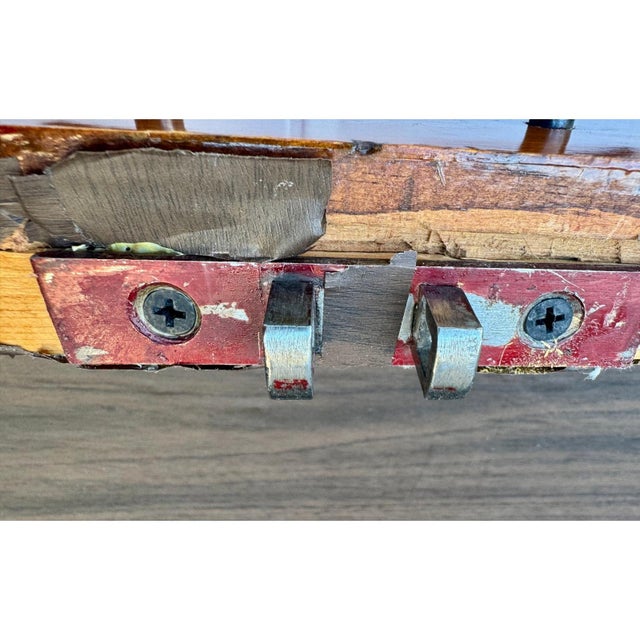 Vintage Wooden Hope Chest W/ Yale Lock – Solid Wood Blanket Chest on Casters For Sale - Image 14 of 17