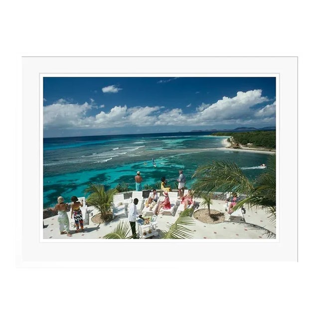 Tropical Mustique 1989 by Slim Aarons Framed C-Print For Sale