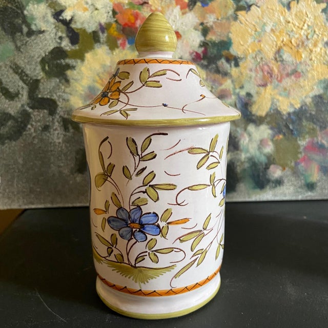 French Provincial Marthes Tolosane Spice Jars, 1960s, Set of 4 For Sale - Image 4 of 10