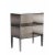 Contemporary Transparent Black Acrylic Storage Cabinet For Sale - Image 3 of 5