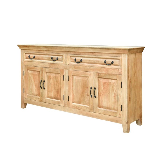 Jamya 69" Solid Wood Sideboard, Natural For Sale - Image 4 of 4