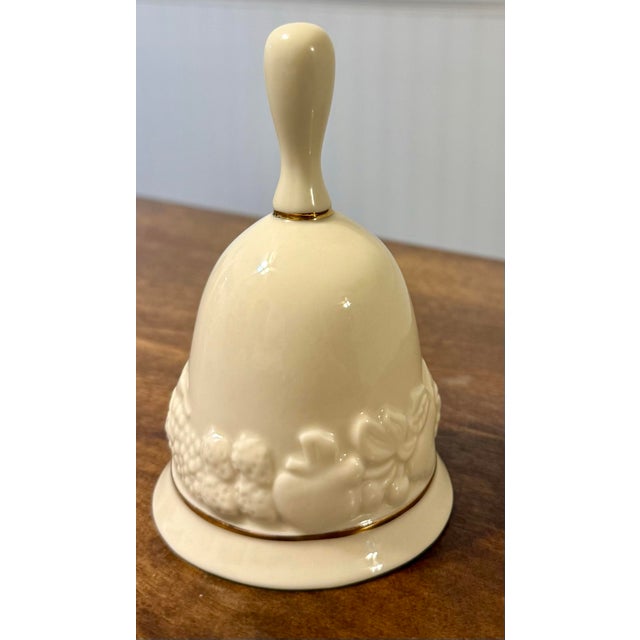 White 1980s Lenox Fruits of Life Bell For Sale - Image 8 of 12