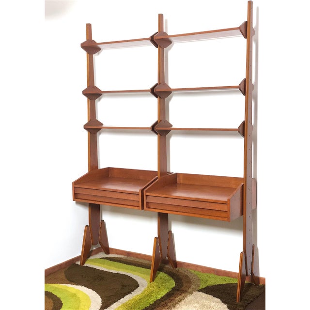 Double-Sided Bookcase with 2 Bays, Italy, 1960s For Sale - Image 17 of 17