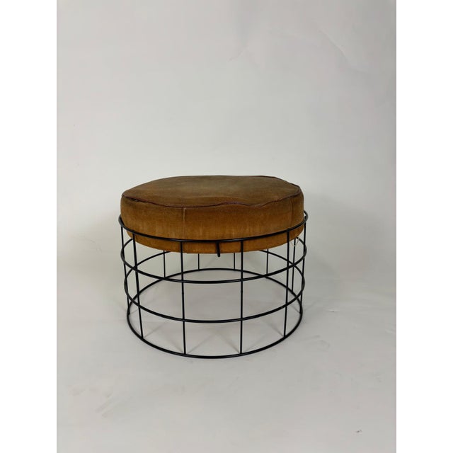 Animal Skin Mid-Century Plus Line T1 Stool attributed to Verner Panton for Unbekannt For Sale - Image 7 of 7