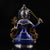 Asian Vintage Cloisonné Enamel Bronze Manjushri Statue Buddhist Deity Sword 8.3" For Sale - Image 3 of 9