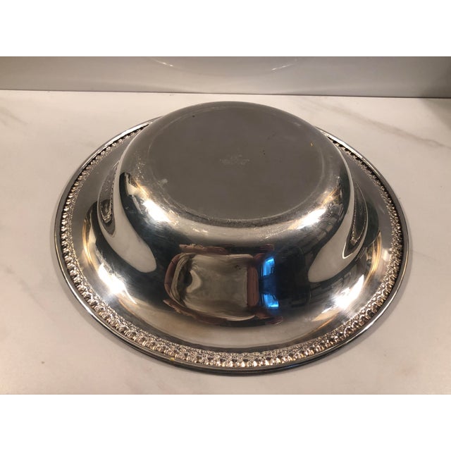Metal 1920s Traditional Wilcox Silverplate 10” Decorative Bowl For Sale - Image 7 of 8