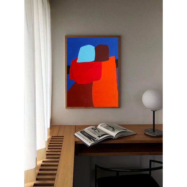Textile Bodasca, Blue Couple, 2026, Canvas For Sale - Image 7 of 12