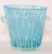 Mid-Century Modern 1970s Vintage Italian Murano Venini Venetian Art Glass Ice Bucket Blue and White For Sale - Image 3 of 12