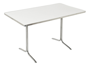 German Dining Table in Steel Tube from Mauser Works Waldeck, 1950s