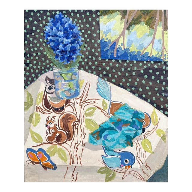 My Baby's Blanket, Original Oil Painting by Molly Mansfield For Sale