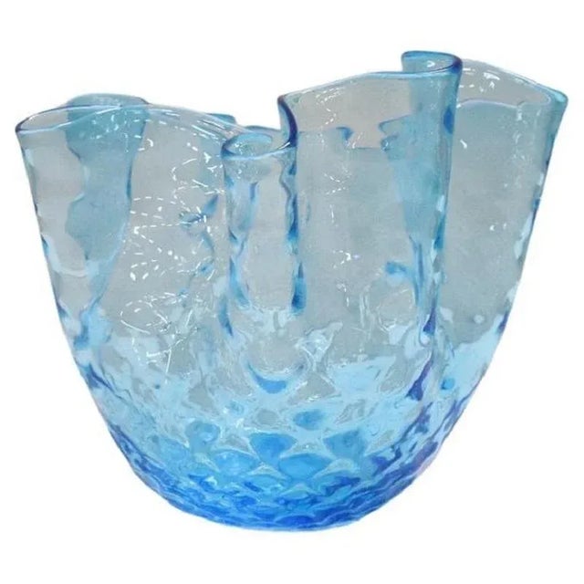 Italian Murano Glass Handkerchief Vase, 1950s For Sale - Image 10 of 10