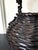 Large Antique Japanese Smoke Bamboo Basket Wisteria Root Handle Meiji Period For Sale - Image 12 of 16