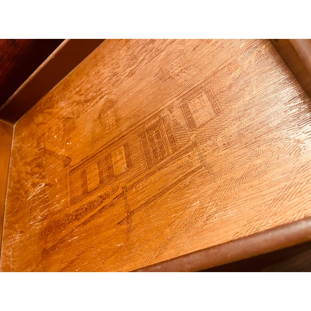 Serving trays from the Nordic region are very common and highly collectable. What makes this one so rare and special is...