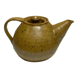 Early 21st Century Ernest Gentry Speckled Glaze Studio Pottery Stoneware Teapot