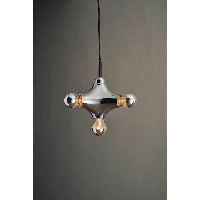 Chrome Sputnik Model 3337 Pendant from Cosack, 1970s For Sale - Image 6 of 11