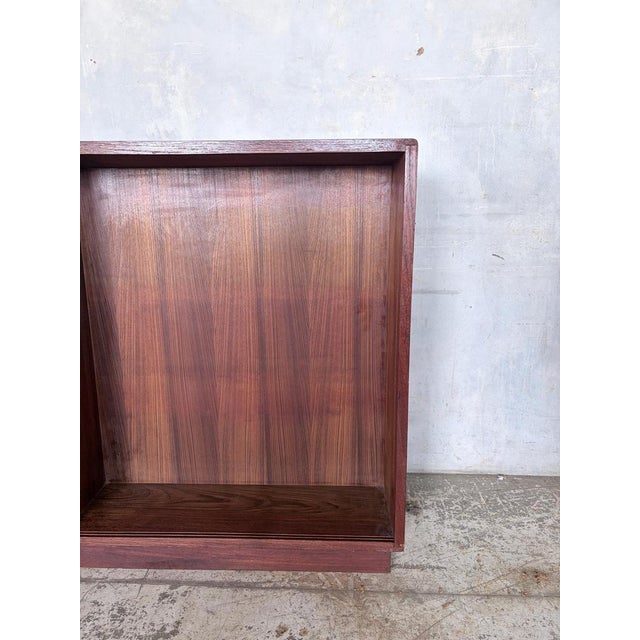 Mid-Century Handmade Teak Open Bookcase or Display Cabinet For Sale - Image 6 of 10