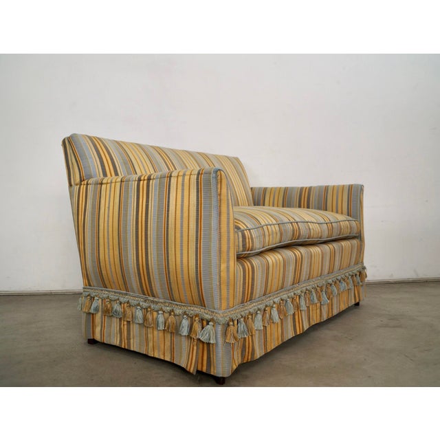 Mid-Century Modern 1940’s Hollywood Regency Settee Loveseat For Sale - Image 3 of 12