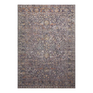 Chris Loves Julia x Loloi Rosemarie Graphite / Multi 2'-7" x 4' Accent Rug For Sale
