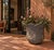 Large Vintage Black Tulip Earth Ware Pot Planter For Sale - Image 9 of 9
