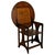 Wood Antique Folk Art Poker Work Arts & Crafts Monks Bench Table Chair New York 1900 For Sale - Image 7 of 15