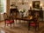 Karges Furniture Red Leather Hepplewhite Plume Dining Chairs- Set of 4 For Sale - Image 14 of 14