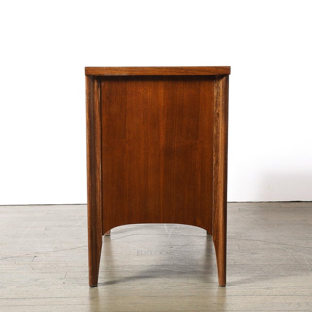 Pair of Mid-Century Perspecta Nightstands W/ Sculptural Front by Kent Coffey For Sale - Image 12 of 12